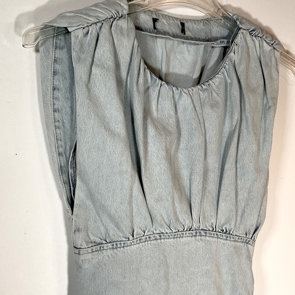 S ZARA Denim Mini Dress - Picture 3 of 11